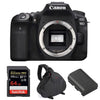 Canon EOS 90D (ohne Objektiv) + SanDisk 64 GB Extreme PRO UHS-I SDXC 170 MB/s + Canon LP-E6N + Tasche | 2 Jahre Garantie