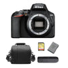 NIKON D3500 Spiegelreflexkamera, 24,2 Megapixel, Gehäuse in Schwarz + 32-GB-SD-Karte + Kameratasche + EN-EL14A-Akku + Speicherkartenleser