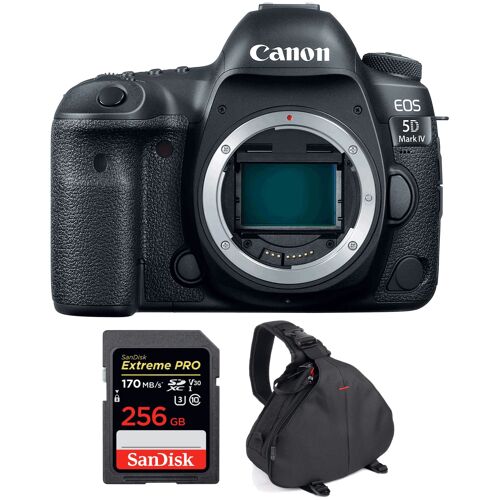 Canon EOS 5D Mark IV (ohne Objektiv) + SanDisk 256 GB Extreme PRO UHS-I SDXC 170 MB/s + Tasche | 2 Jahre Garantie