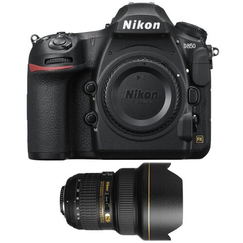 Nikon D850 (ohne Objektiv) + AF-S Nikkor 14–24 mm f/2,8G ED