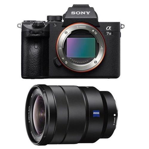 Sony Alpha 7 III (A7 III) 24,2 Megapixel + SEL 16–35 mm F4 ZA OSS