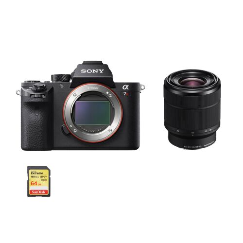 Sony Alpha 7R II Hybridkamera mit 42,4 Megapixel + SEL-Objektiv 28–70 mm F3,5–5,6 OSS + 64-GB-SD-Karte