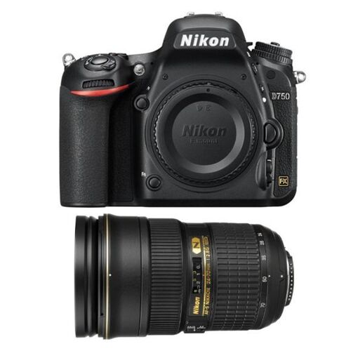 NIKON D750 24,3 Megapixel + AF-S 24–70 mm f/2,8G ED
