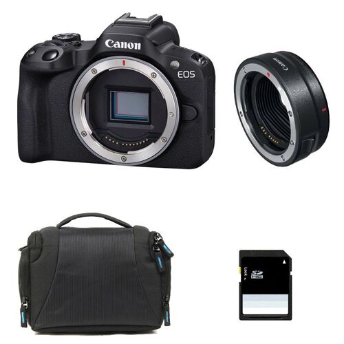 CANON EOS R50 – 3 Jahre Garantie + Tasche + 8-GB-SD-Karte + EF-EOS-R-Adapterring