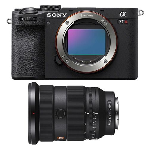 Sony Alpha a7CR (schwarz) Spiegellose Kamera + Sony FE 24–70 mm f/2,8 GM II E-Mount
