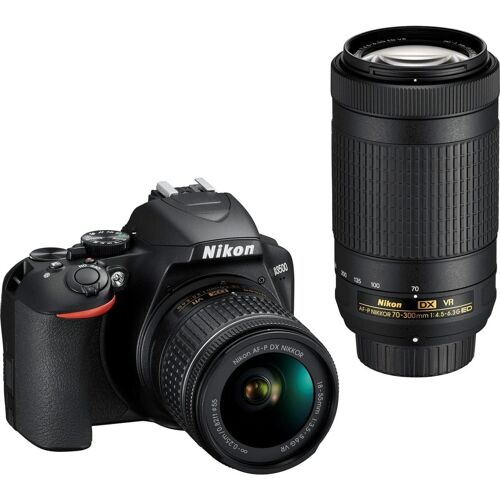 Spiegelreflexkamera NIKON D3500 + 18-55VR + 70-300VR + Tasche + 16 GB + Akku