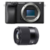Hybridkamera – SONY – Alpha 6400 – SIGMA-Objektiv 30 mm F/1,4 – 24,2 Megapixel – 4K