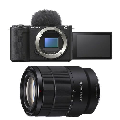 SONY Hybridkamera ALPHA ZV-E10 II SCHWARZ + Objektiv 18–135 f/3,5–5,6 OSS