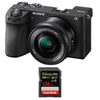 Spiegellose Kamera Sony a6700 + Objektiv Sony E PZ 16–50 mm F 3,5–5,6 OSS + SanDisk 128 GB Extreme Pro SDXC UHS-II U3 300 MB/s