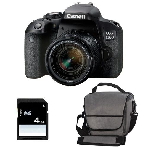 CANON EOS 800D + 18-55 IS STM + Tasche + 4 GB SD-Karte