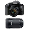 Canon EOS 800D + 18-55 IS STM + 55-250 IS STM