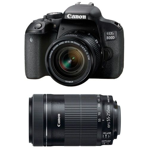 Canon EOS 800D + 18-55 IS STM + 55-250 IS STM