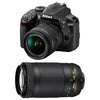 Nikon D3400 + Objektive AF-P DX 18–55 mm und 70–300 mm VR