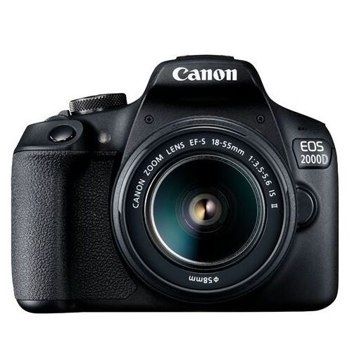 Canon EOS 2000D + 18–55 mm IS II-Set