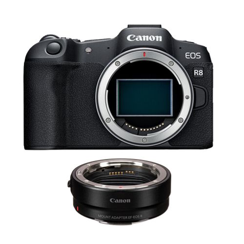 Canon EOS R8 Kamera + EF-EOS R-Bajonettadapter