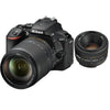NIKON D5600-Set mit AF-S 18–140 mm F3,5–5,6G ED VR DX + AF 50 mm F1,8D