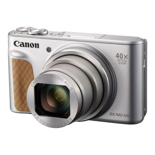 Canon PowerShot SX740 HS – Digitalkamera – Kompaktkamera – 20,3 MP – 4K / 30 fps – 40-facher optischer Zoom – WLAN, Bluetooth – silber