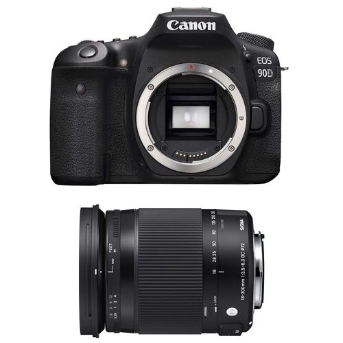 CANON EOS 90D + SIGMA 18-300 OS HSM Contemporary – 3 Jahre Garantie