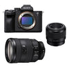 SONY ALPHA 7 IV + FE 24–105-mm-Objektiv + FE 50 mm f/1,8 – 3 Jahre Garantie