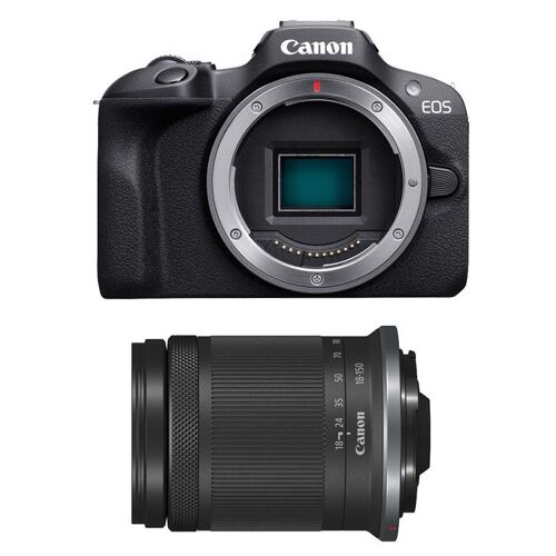 Canon EOS R100 + RF-S 18–150 mm f/3,5–6,3 IS STM MILC 24,1 MP CMOS 6000 × 4000 Schwarz