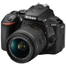 Nikon D5600 Spiegelreflexkamera-Set, 24,2 MP, CMOS-Sensor, 6000 x 4000, schwarz