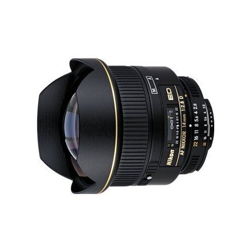 Nikon Nikkor – Weitwinkelobjektiv – 14 mm – f/2,8 D ED AF – Nikon F – für Nikon D2H, D2HS, D2X, D2Xs, D5300, D70, D810; F 5, 50, 55, 6, 65, 70, 75; FM 3A; Pronea 600