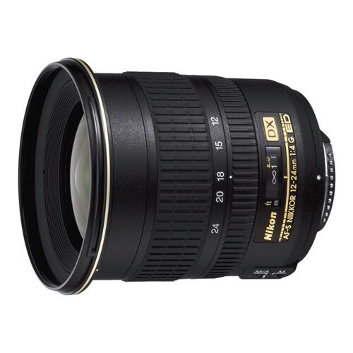 Nikon Zoom-Nikkor – Weitwinkel-Zoomobjektiv – 12 mm – 24 mm – f/4,0 G ED-IF AF-S DX – Nikon AF-S – für Nikon D1, D100, D1H, D1X, D200, D2H, D2X, D2Xs, D50, D70, D70s, D7100, D80