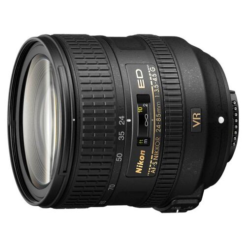 Nikon Nikkor AF-S – Zoomobjektiv – 24 mm – 85 mm – f/3,5–4,5 G ED AF-S VR – Nikon F – für Nikon D300, D3000, D3100, D3200, D3s, D3X, D4, D4s, D5000, D5100, D5300, D7000, D800, D810