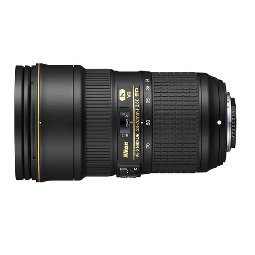 Nikon AF-S NIKKOR 24–70 mm 1:2,8E ED VR SLR-Standard-Zoomobjektiv, schwarz