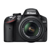 Nikon D3200 Spiegelreflexkamera mit 24,2 Megapixel – Objektiv AF-S VR DX 18–55 mm mit 3-fach-Zoom – schwarz