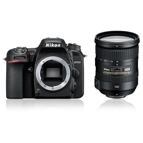 Nikon D7500 + AF-S DX 18-200 VRII Spiegelreflexkamera-Set, 20,9 MP CMOS, 5568 x 3712, Schwarz