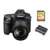NIKON D850 Spiegelreflexkamera, 45,4 Megapixel, Kit mit AF-S 24–120 mm F4G ED VR + 64-GB-SD-Karte + EN-EL15A-Akku