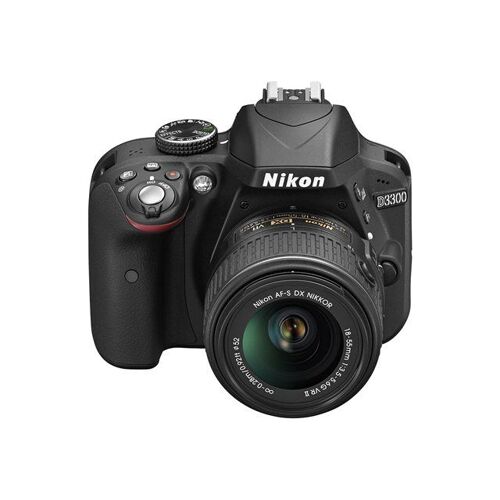 Nikon D3300 – Digitalkamera – Spiegelreflexkamera – 24,2 Megapixel – Objektiv AF-S DX 18–105 mm VR mit 5,8-fachem optischen Zoom – schwarz
