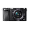 Sony a6000 ILCE-6000L – Digitalkamera – spiegellos – 24,3 MP – APS-C – 1080p – 3-facher optischer Zoom, Objektiv 16–50 mm – WLAN, NFC – schwarz