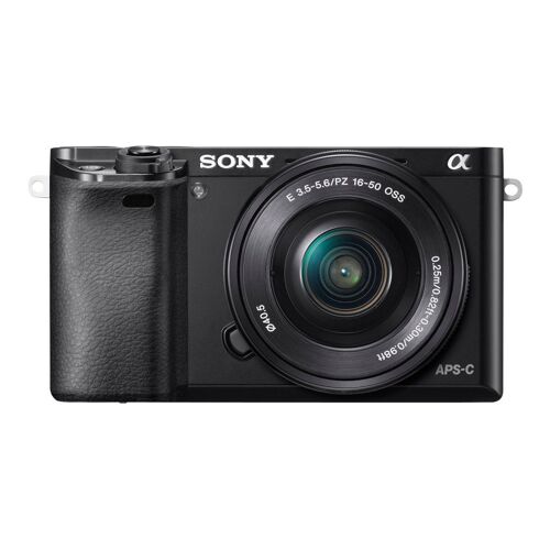 Sony a6000 ILCE-6000L – Digitalkamera – spiegellos – 24,3 MP – APS-C – 1080p – 3-facher optischer Zoom, Objektiv 16–50 mm – WLAN, NFC – schwarz