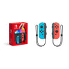 Nintendo Switch OLED-Konsole in Neonblau, Schwarz und Neonrot