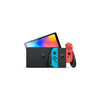 Nintendo Switch OLED-Konsole in Neonblau, Schwarz und Neonrot