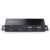 Startech-Hub mit 7 Anschlüssen, 10 Gbit/s, USB 3.2, industrieller ESD-Schutz, zur Montage geeignet