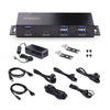 Startech-Hub mit 7 Anschlüssen, 10 Gbit/s, USB 3.2, industrieller ESD-Schutz, zur Montage geeignet