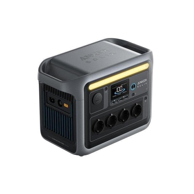 Anker Solix C1000X Powerbank 1056 Wh, 6 AC- und 4 USB-Anschlüsse, LiFePO4, LCD-Display, kompatibel mit Solarladegerät