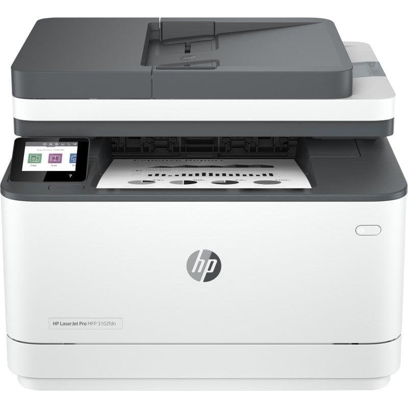 Multifunktionsgerät HP LaserJet Pro 3102fdn – Schwarzweiß-Laserdrucker, Ethernet, Fax, Duplex