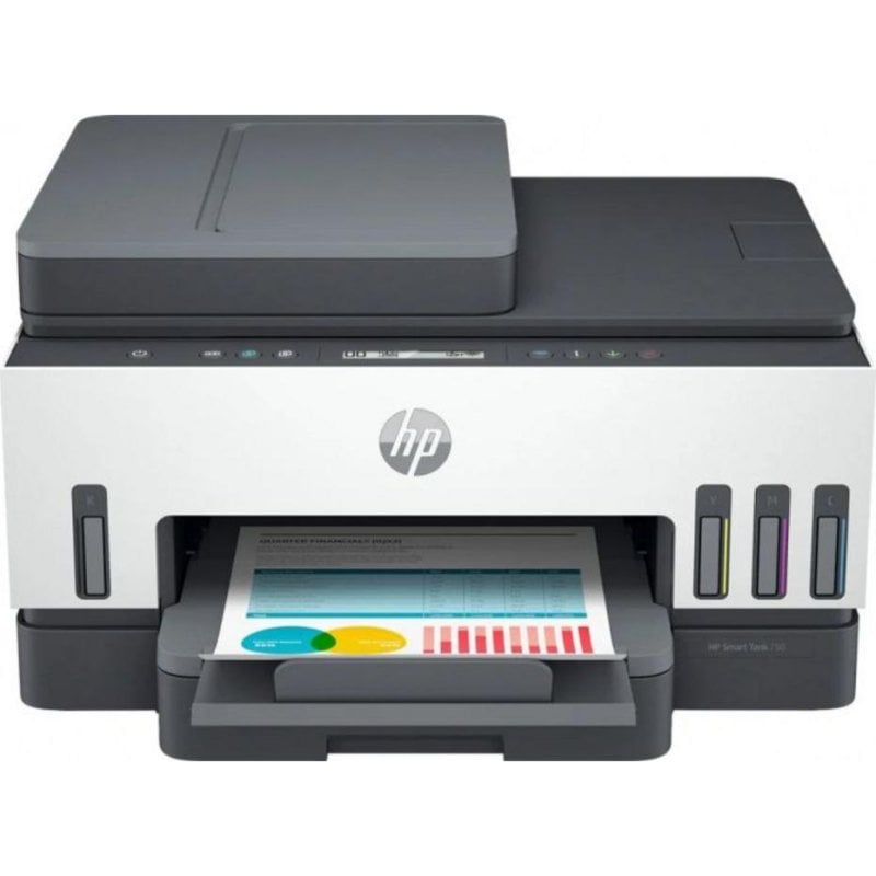 Multifunktionsgerät HP Smart Tank 750 – Tintenstrahl, Farbe, WLAN, Fax, Duplex, Bluetooth