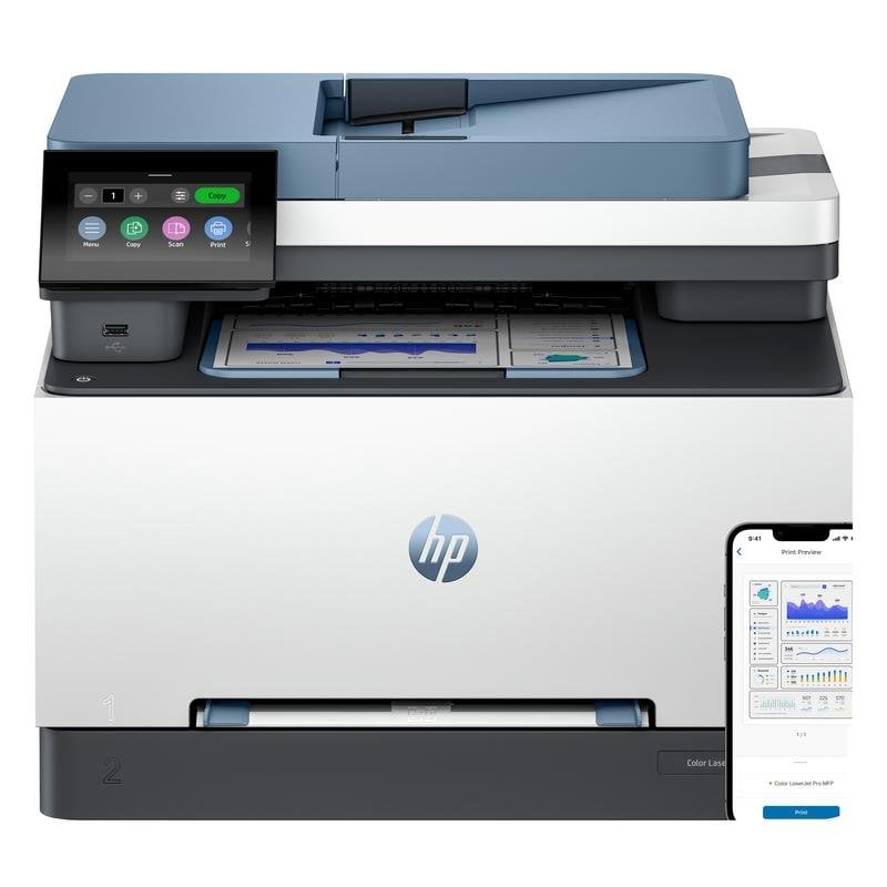 Multifunktionsgerät HP LaserJet Pro 3302fdng – Farblaserdrucker, Ethernet, Fax, Duplex
