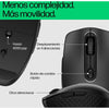 HP kabellose, wiederaufladbare Maus 690 mit Bluetooth, 4000 DPI, beidhändig bedienbar, schwarz