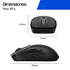 Maus HP 705, kabellos, Bluetooth, USB, 6000 DPI, schwarz, 8 programmierbare Tasten