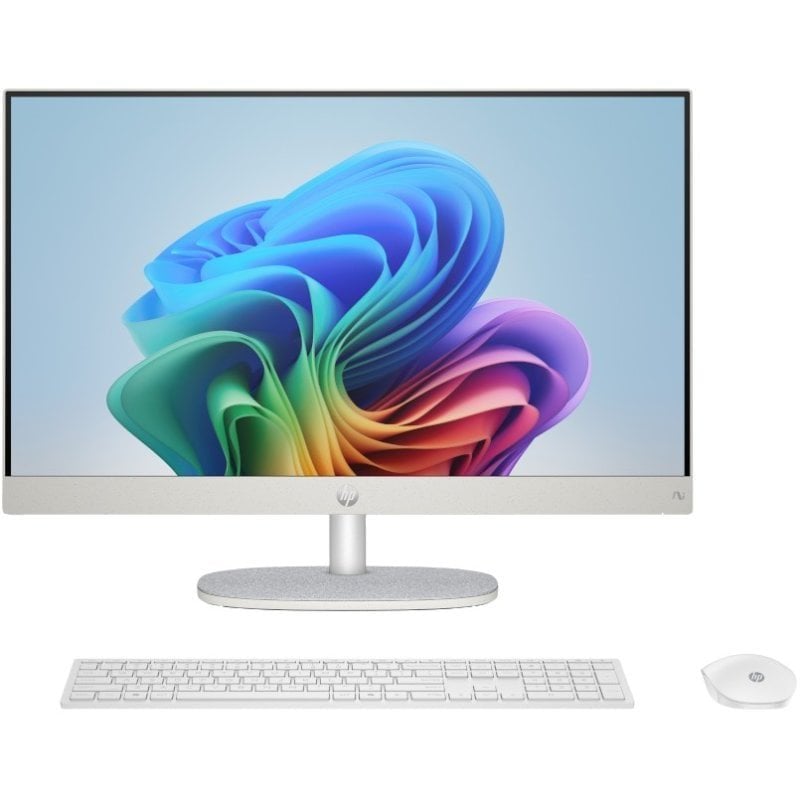 HP 24-ct2004ns Desktop-PC mit AMD Ryzen AI 5 340, 16 GB, 1 TB SSD, Windows 11 Home, weiß