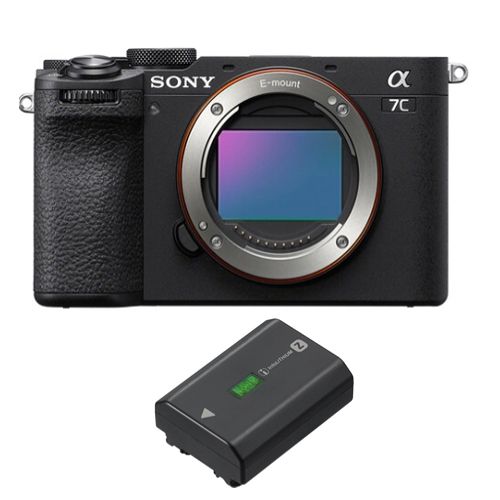 Sony Alpha A7C II schwarz – Gehäuse + Sony NP-FZ100 Lithium-Ionen-Akku