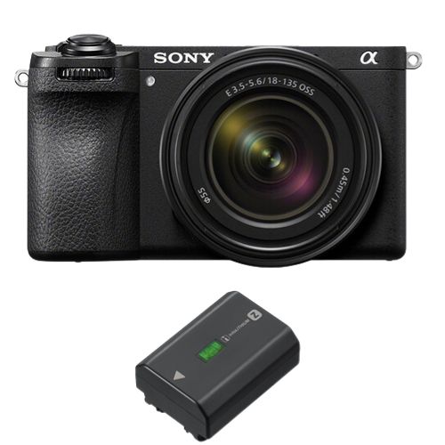 Spiegellose Kamera Sony a6700 + Objektiv Sony E 18–135 mm F 3,5–5,6 OSS + Akku Sony NP-FZ100