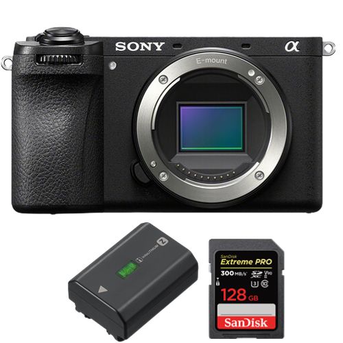 Spiegellose Kamera Sony a6700 + Akku Sony NP-FZ100 + SanDisk 128 GB Extreme Pro SDXC UHS-II U3 300 MB/s