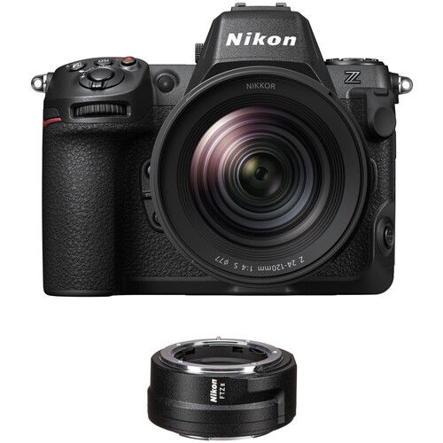 Nikon Z8 45 MP + Z-Kit-Objektiv 24–120 mm f/4 S + Nikon-Bajonettadapter FTZ II